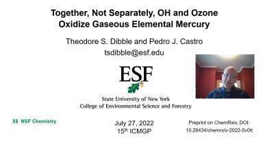 Together, Not Separately, OH and Ozone Oxidize Gaseous Elemental Mercury
